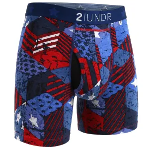 '2UNDR' Men's Swing Shift 6" Boxer Brief - Freedom