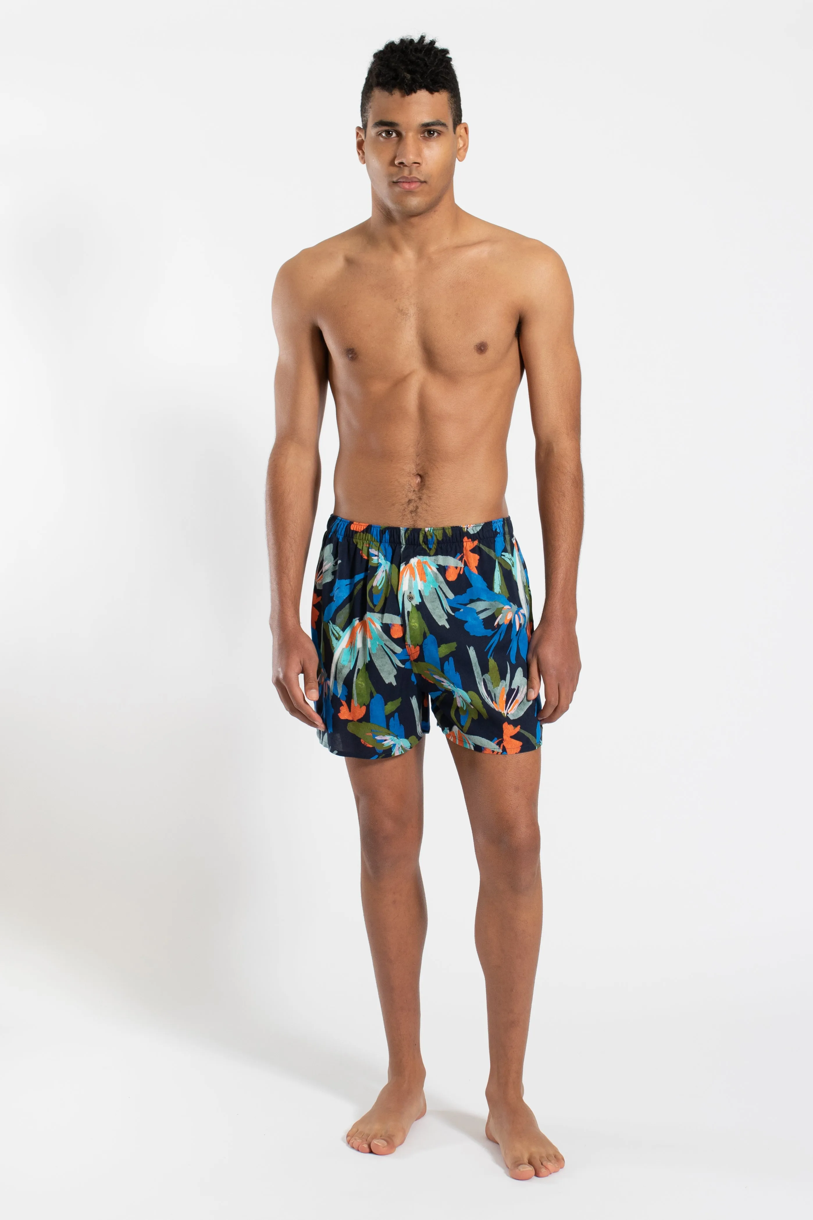 Abstract Floral Sleep Shorts