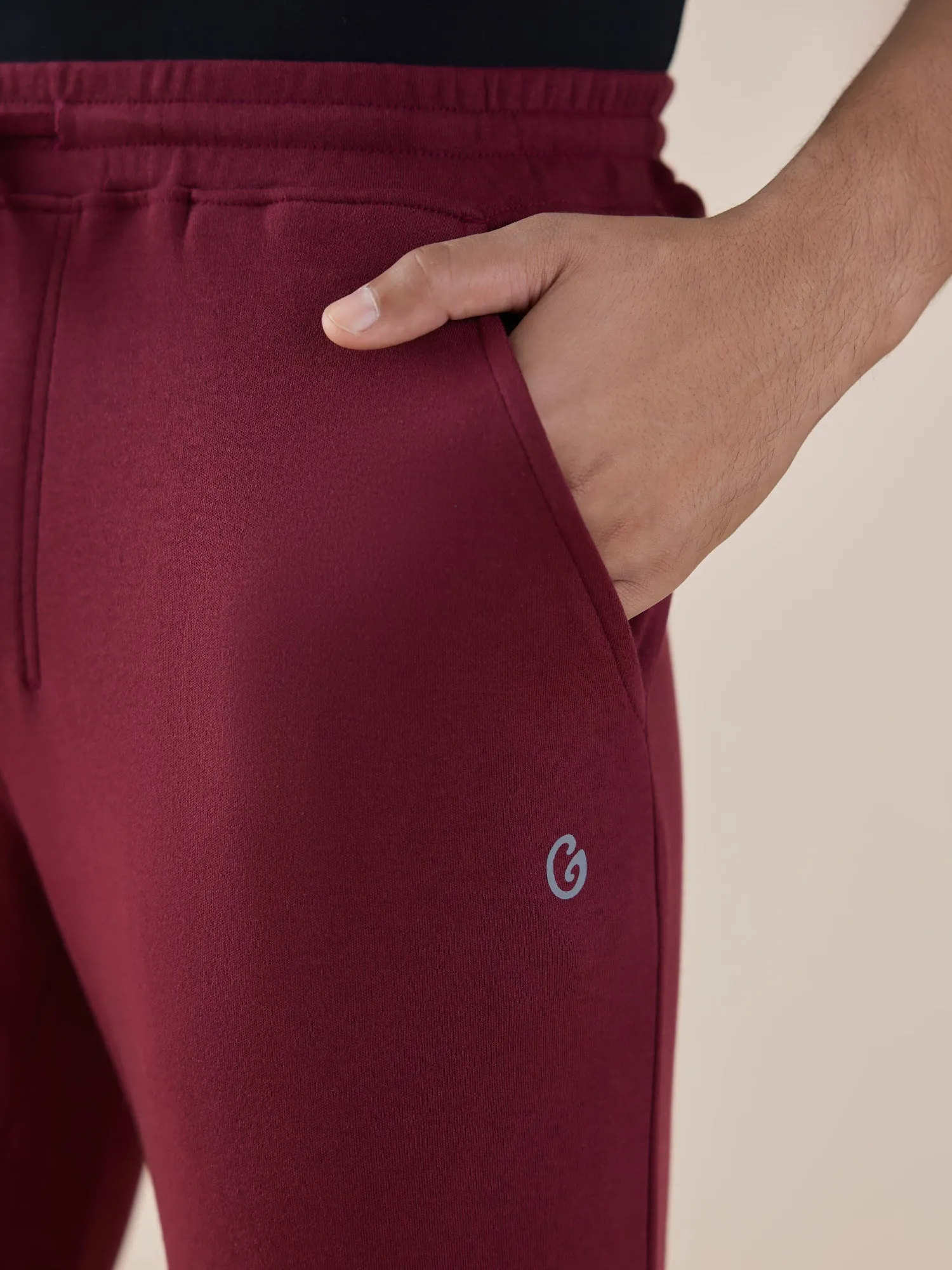 Anti Stain & Anti Odor Joggers with SAC Tech & Smart Pocket - Burgundy