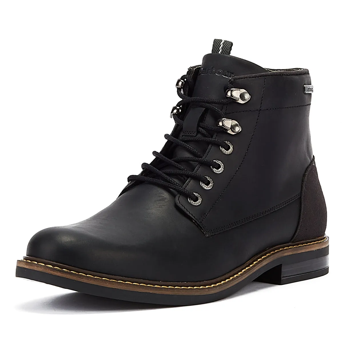 Barbour Deckham Mens Black Boots