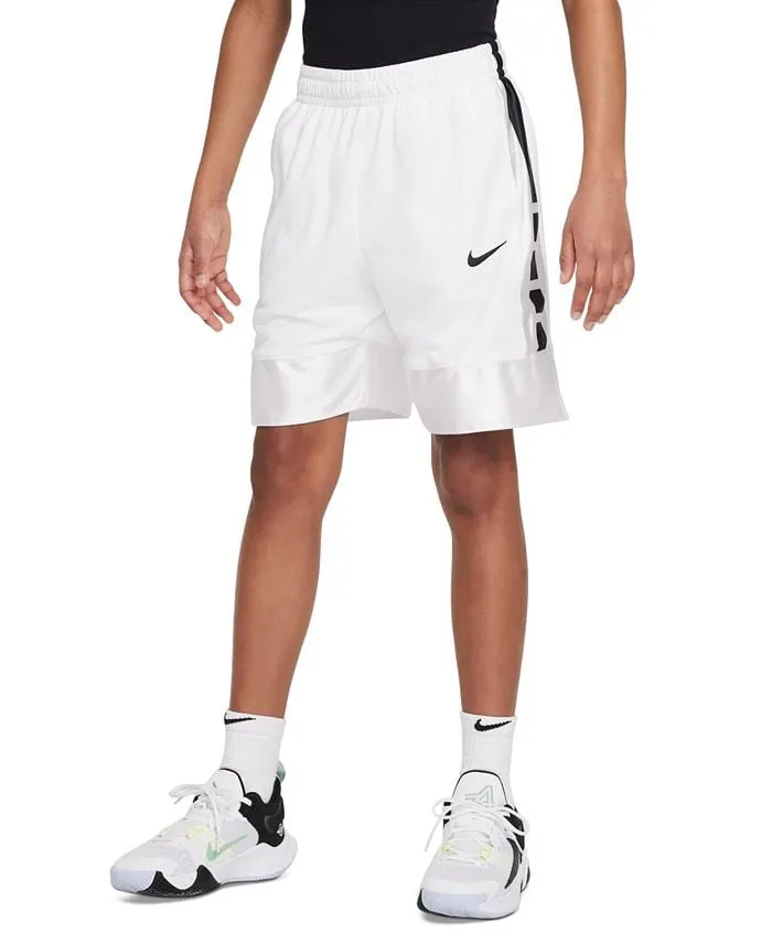 Big Boys Elite Dri-FIT Nike Basketball Shorts, White