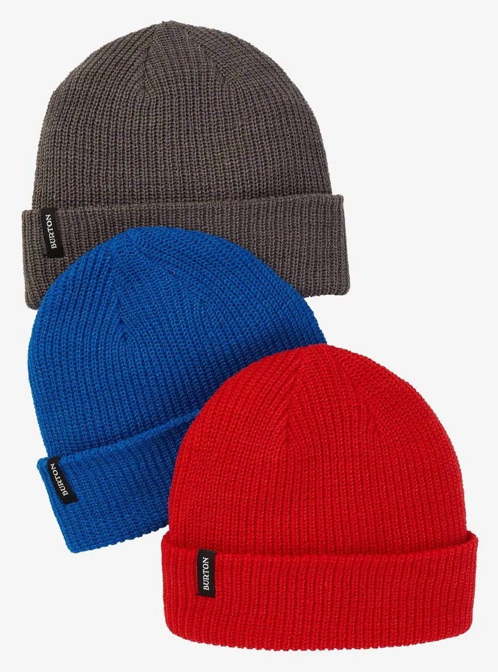 Burton DND 3 Pack Beanie Lapis Blue / Flame Scarlet / Castlerock