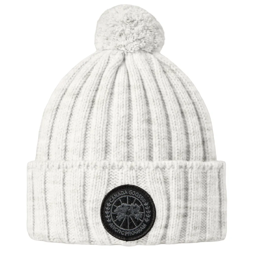 Canada Goose Pom Cashmere Beanie Ribbed