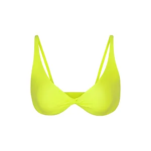 FITS EVERYBODY SKIMPY SCOOP BRALETTE | NEON LIME