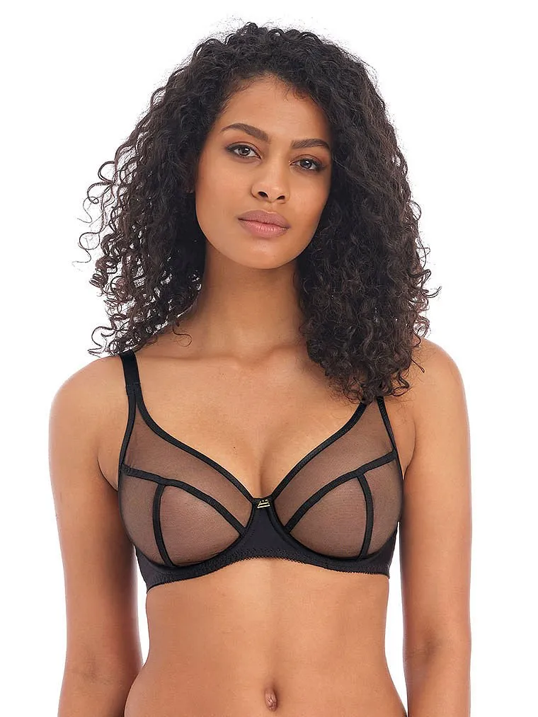 Freya Snapshot Star Underwire High Apex Underwire Bra, black