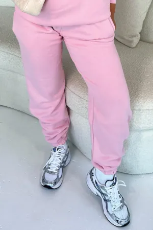 Glamify basics relaxed baby pink jogger