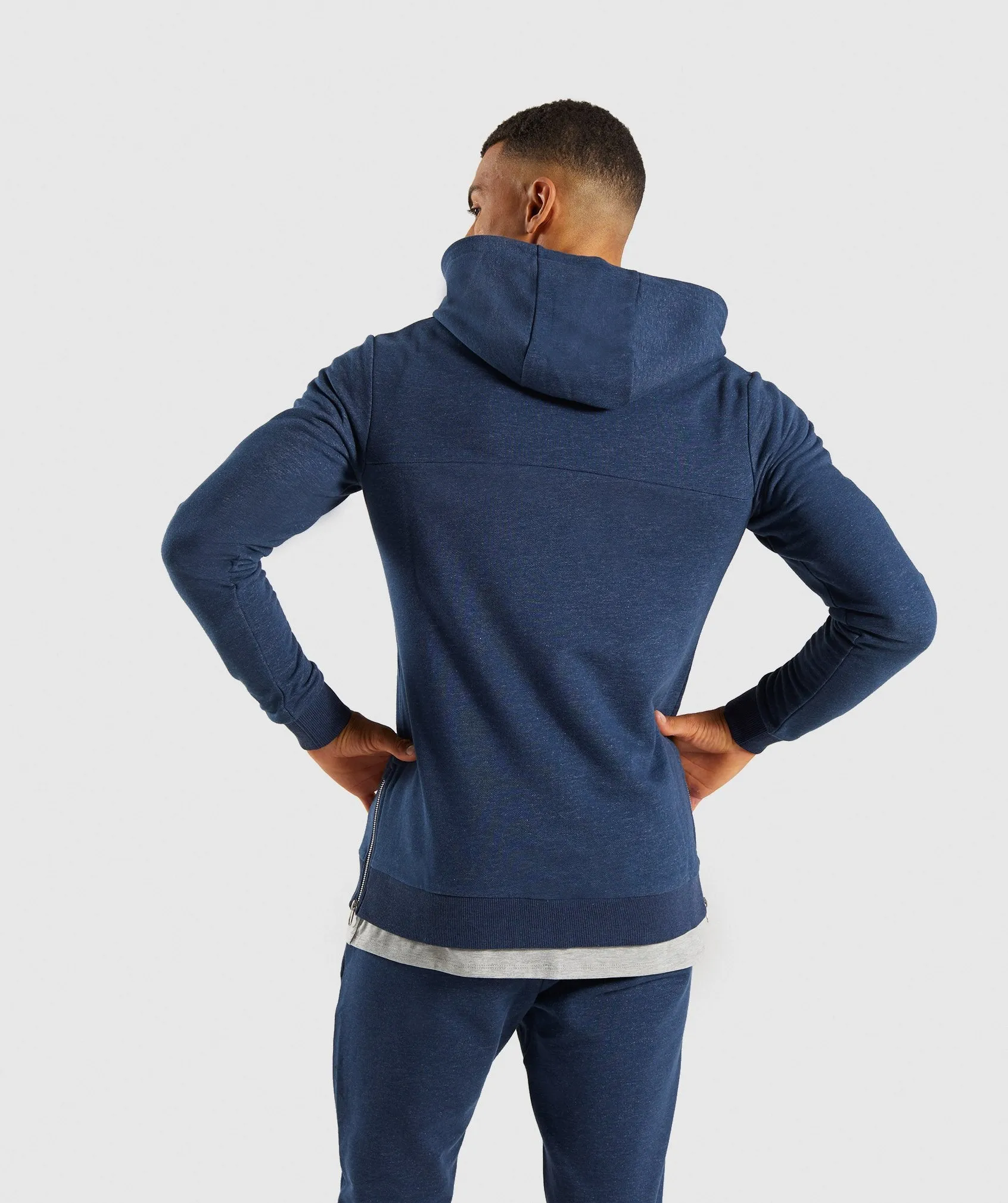 Gymshark Adapt Zip Hoodie - Sapphire Blue Marl