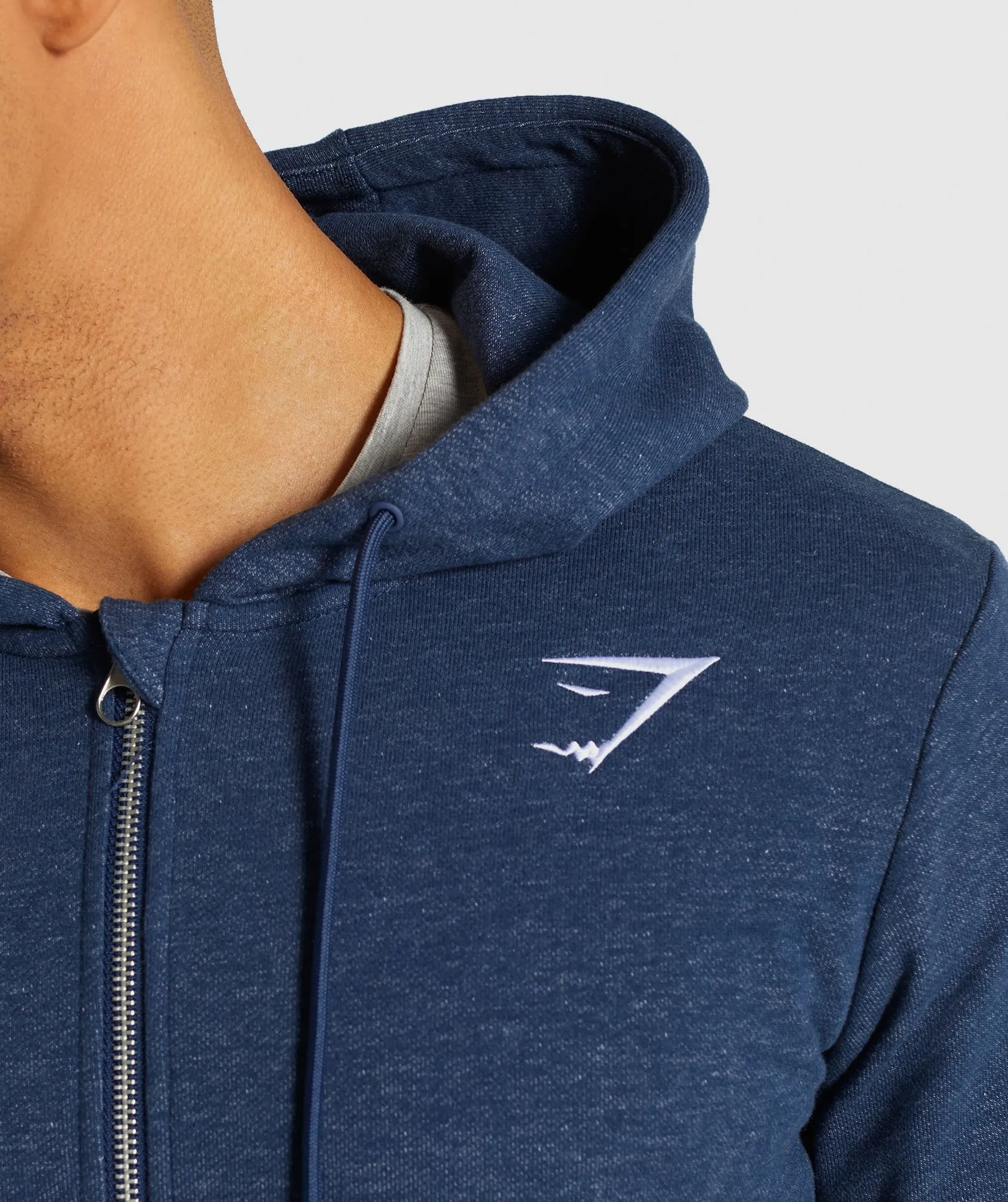 Gymshark Adapt Zip Hoodie - Sapphire Blue Marl