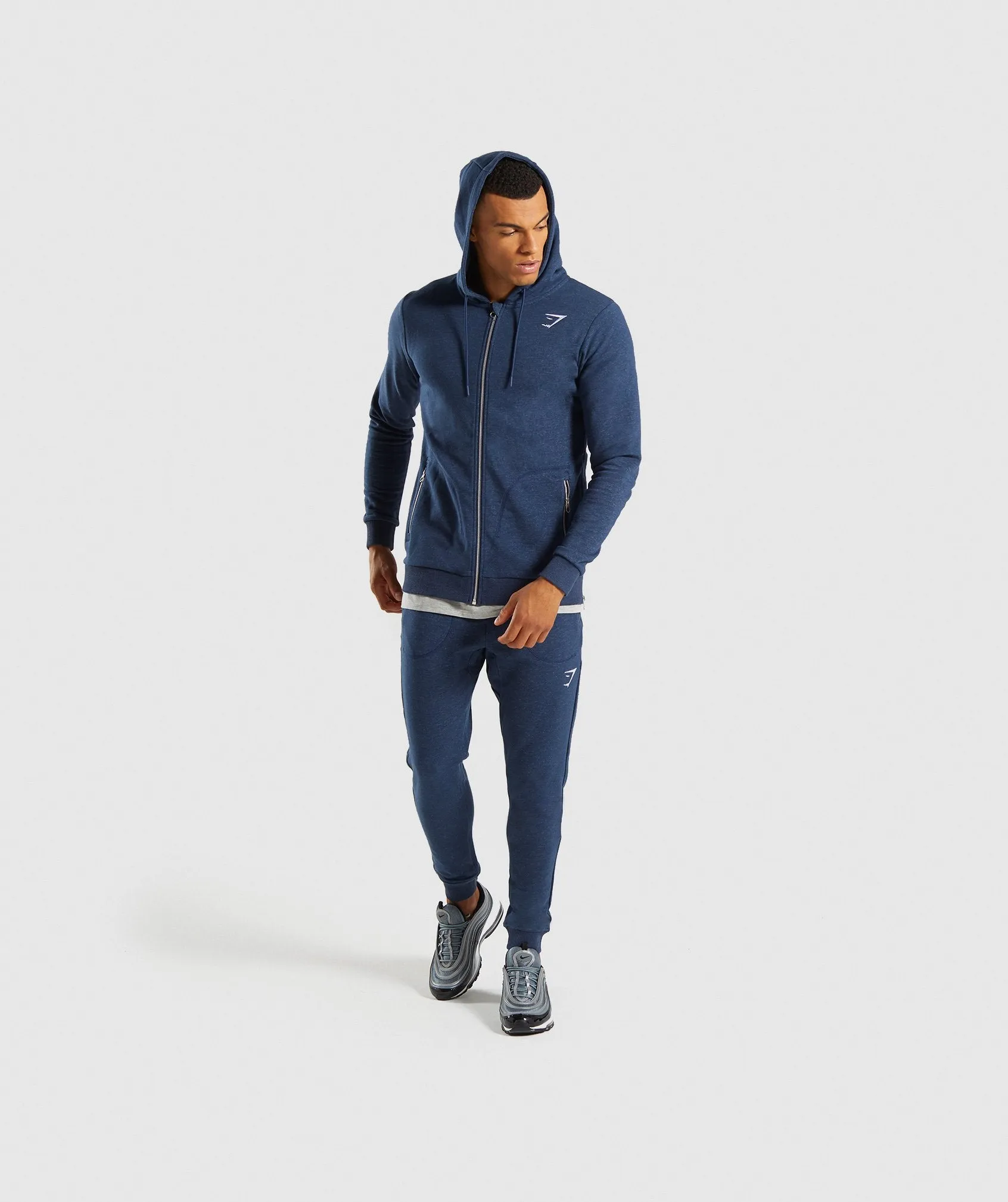 Gymshark Adapt Zip Hoodie - Sapphire Blue Marl