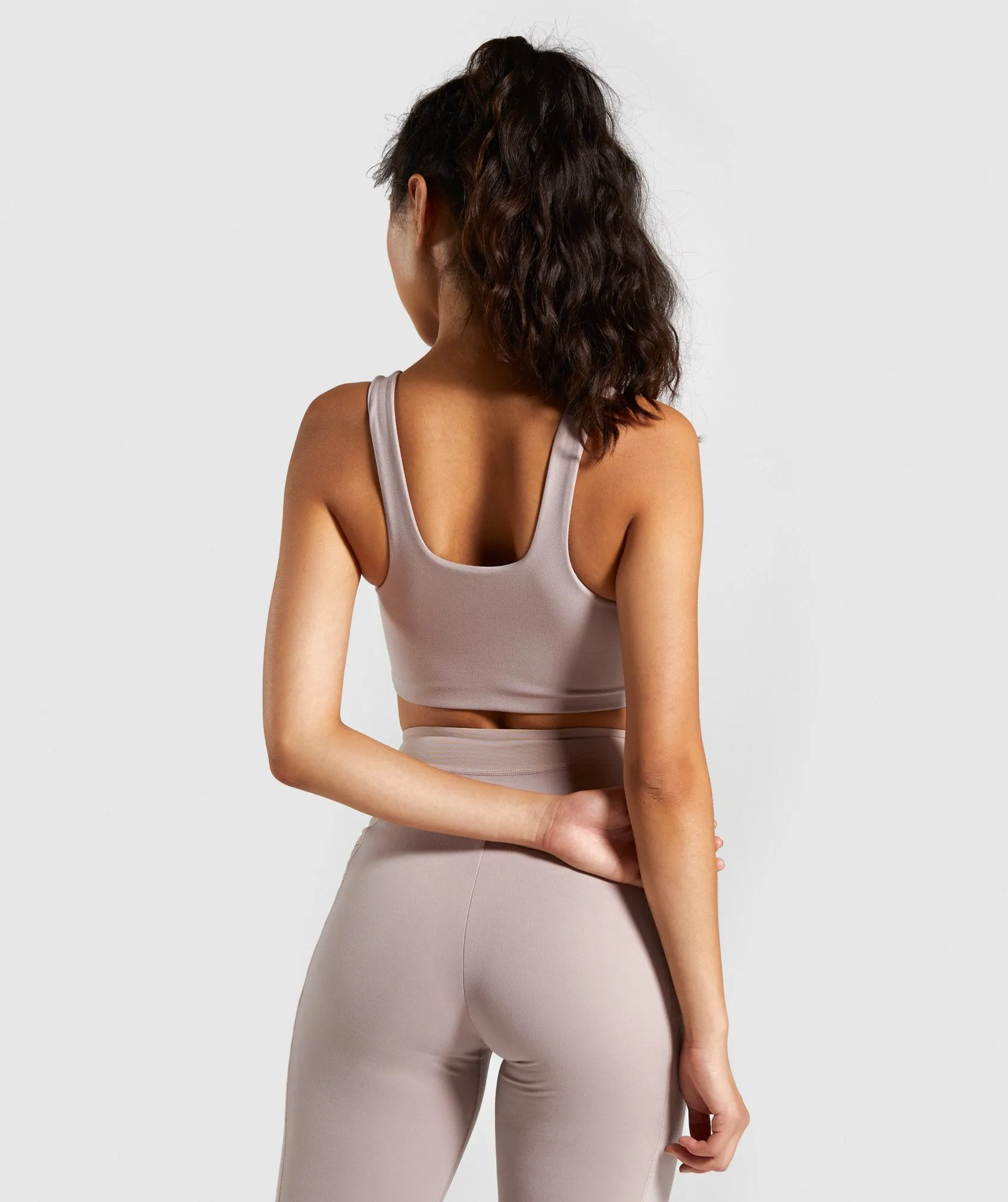 Gymshark Dreamy Sports Bra - Taupe/White