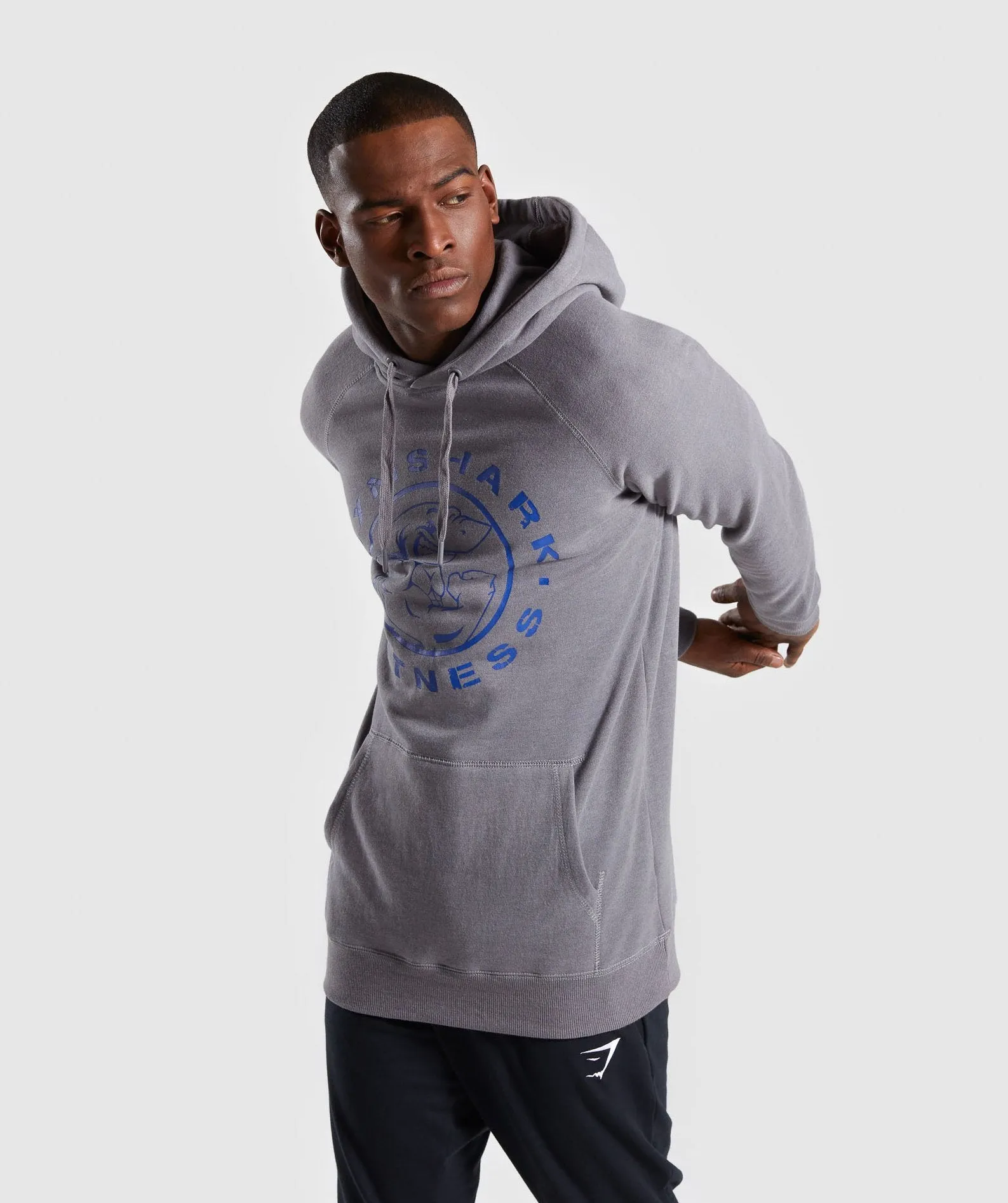 Gymshark Legacy Hoodie - Grey/Blue