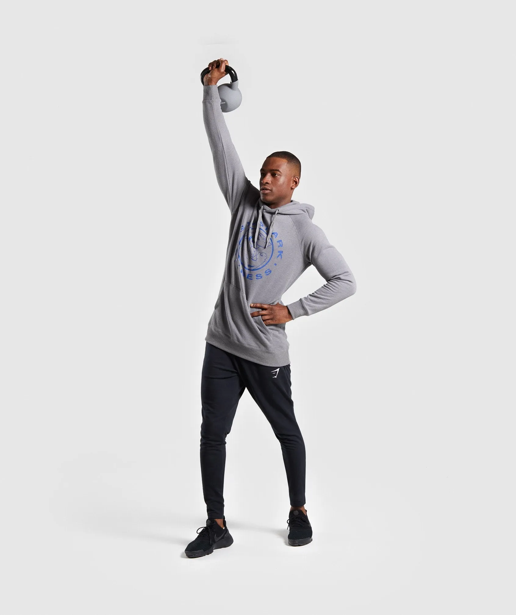 Gymshark Legacy Hoodie - Grey/Blue