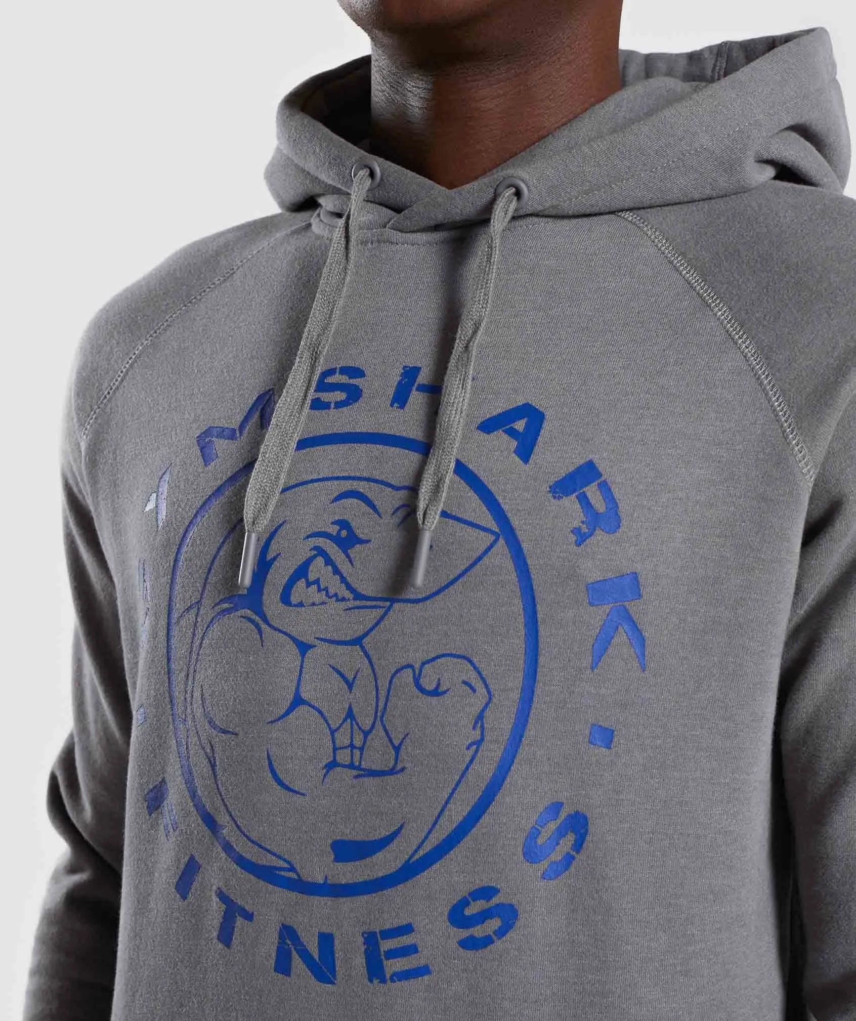 Gymshark Legacy Hoodie - Grey/Blue