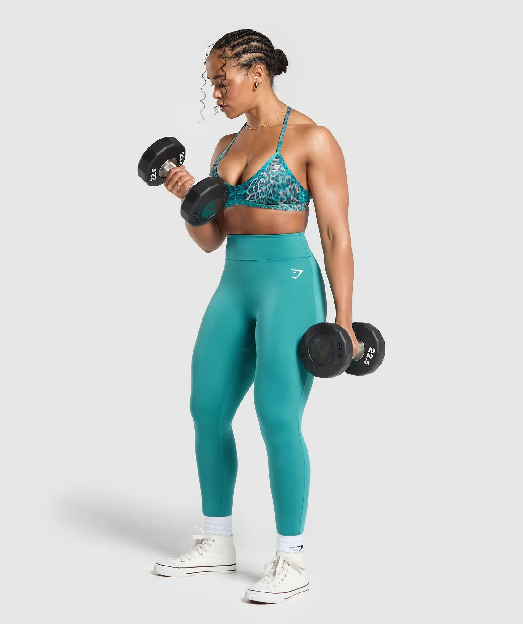 Gymshark Power X Minimal Sports Bra - Bondi Teal