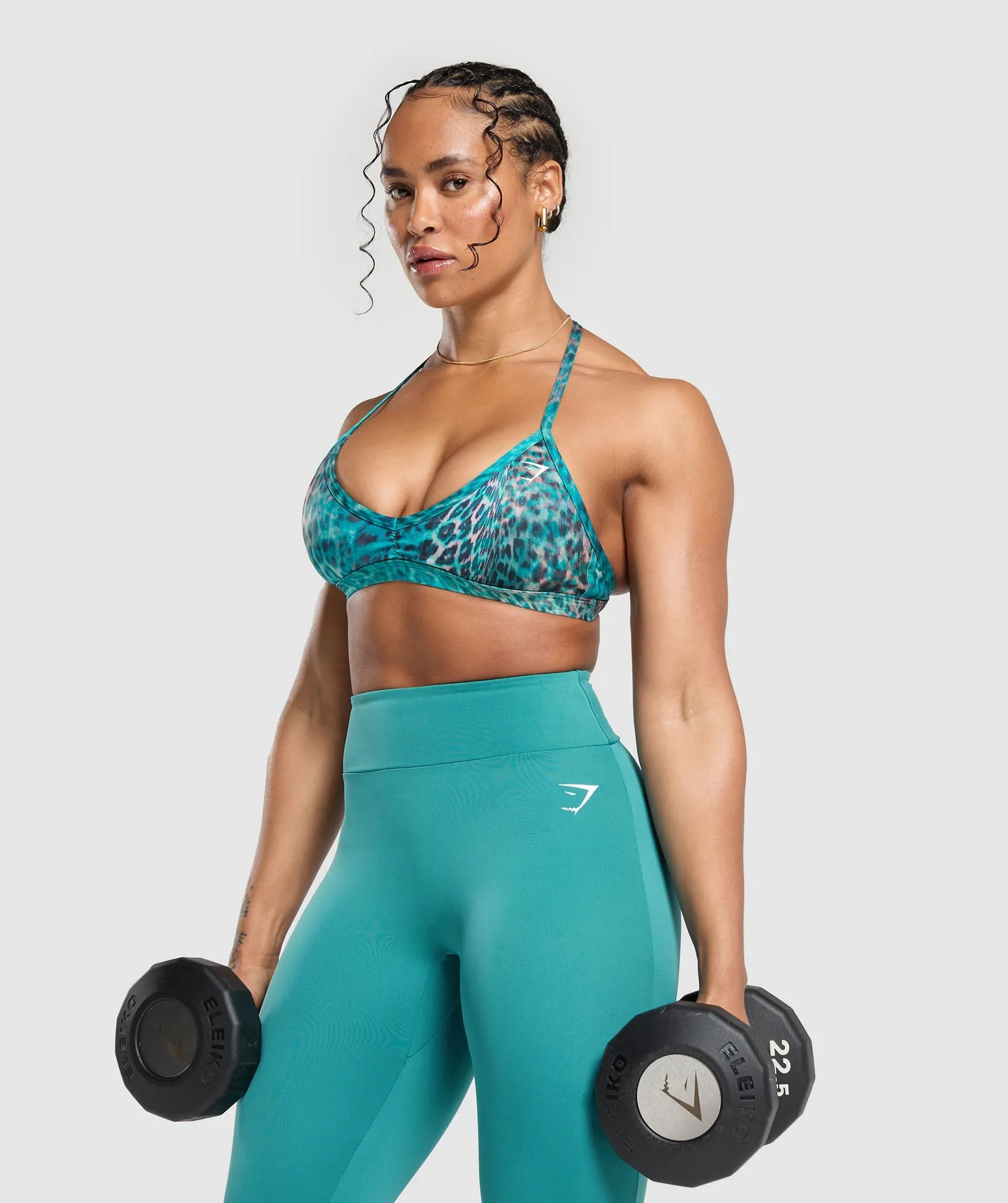 Gymshark Power X Minimal Sports Bra - Bondi Teal