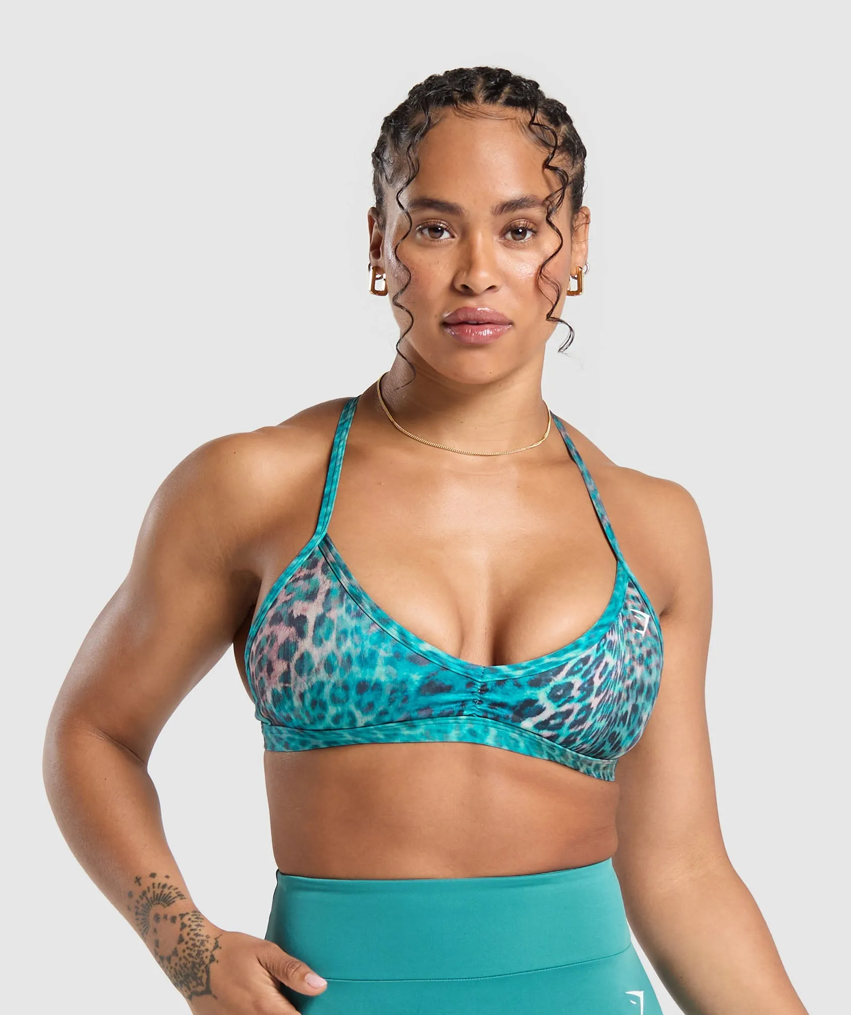 Gymshark Power X Minimal Sports Bra - Bondi Teal