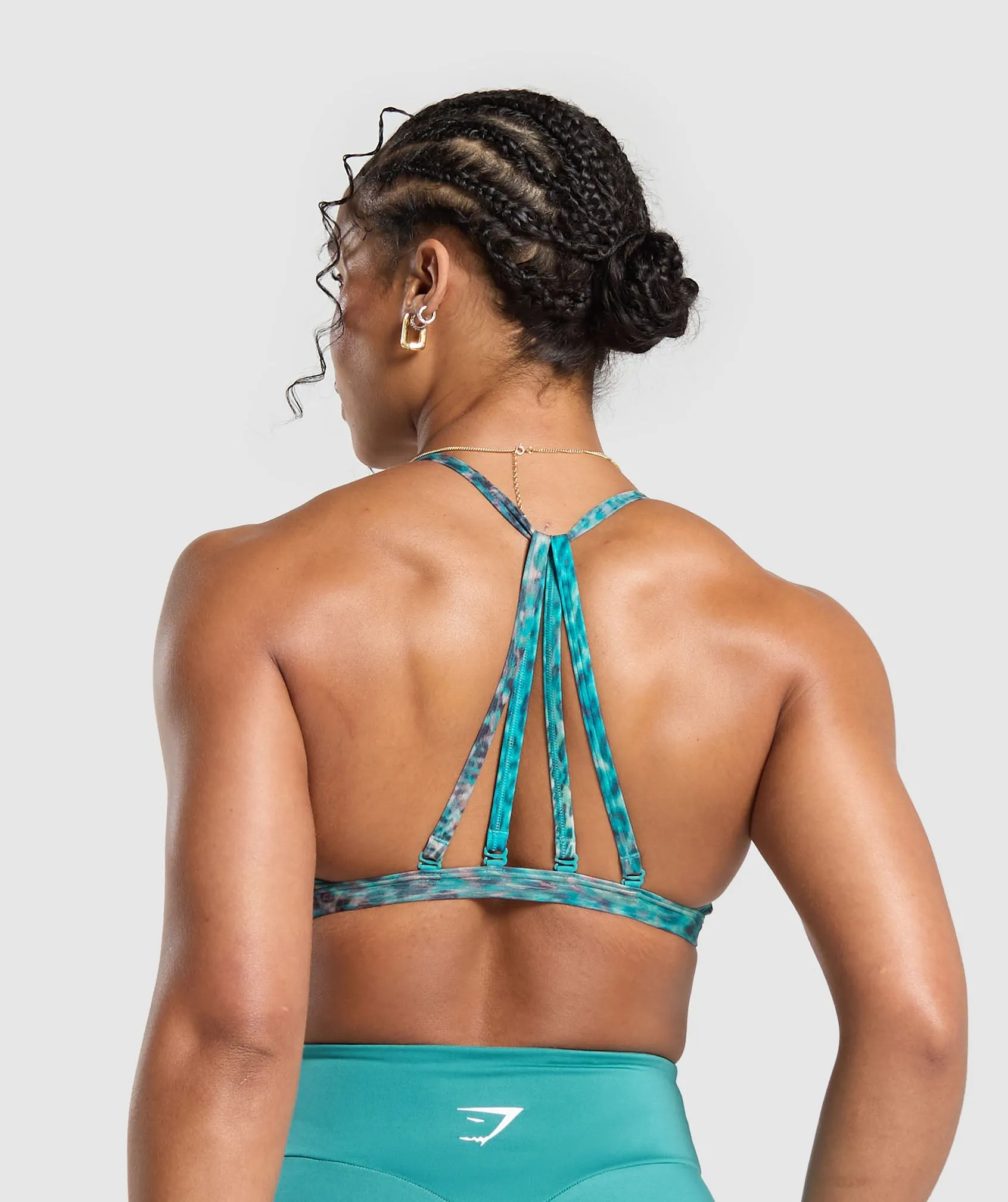 Gymshark Power X Minimal Sports Bra - Bondi Teal