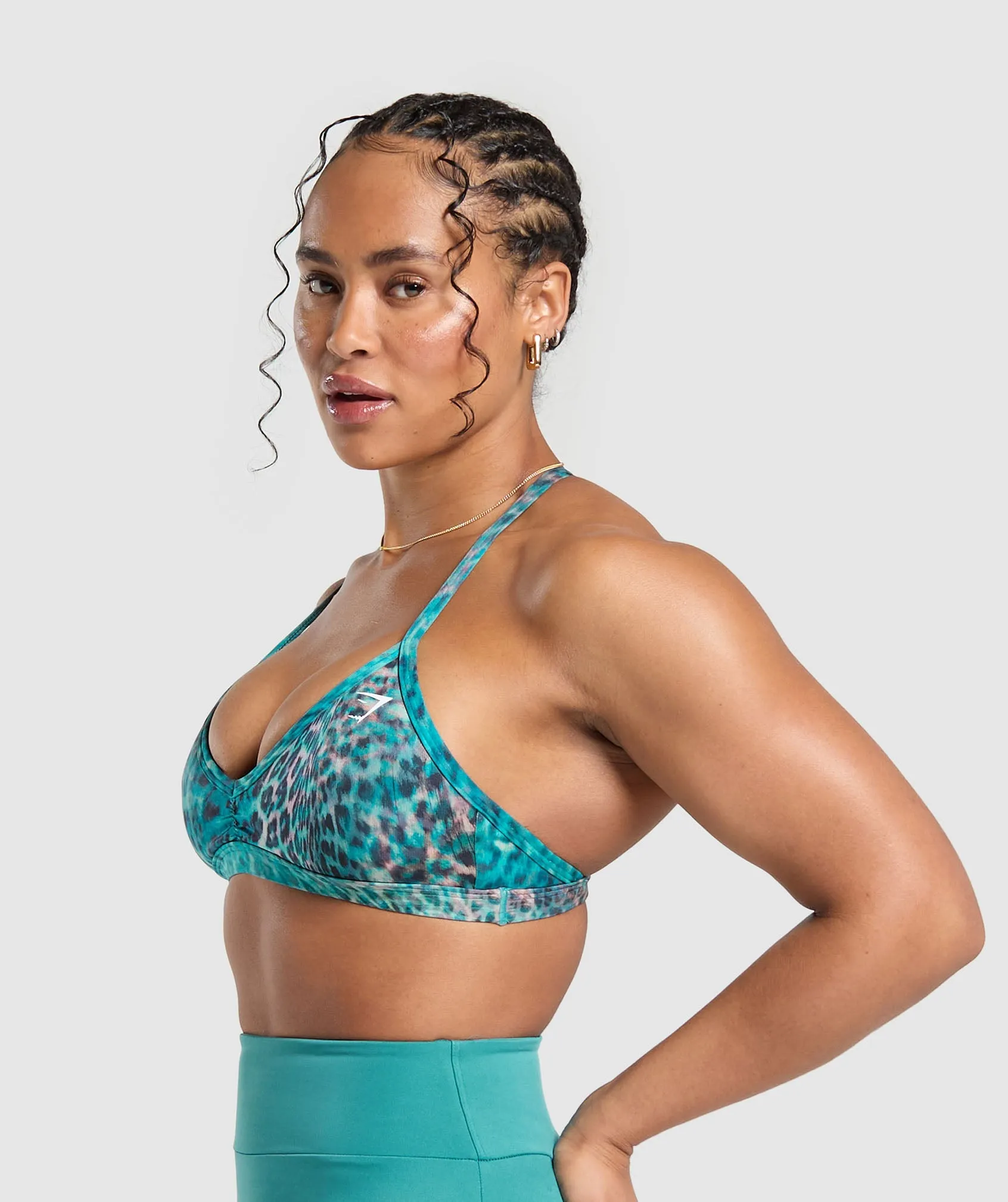 Gymshark Power X Minimal Sports Bra - Bondi Teal