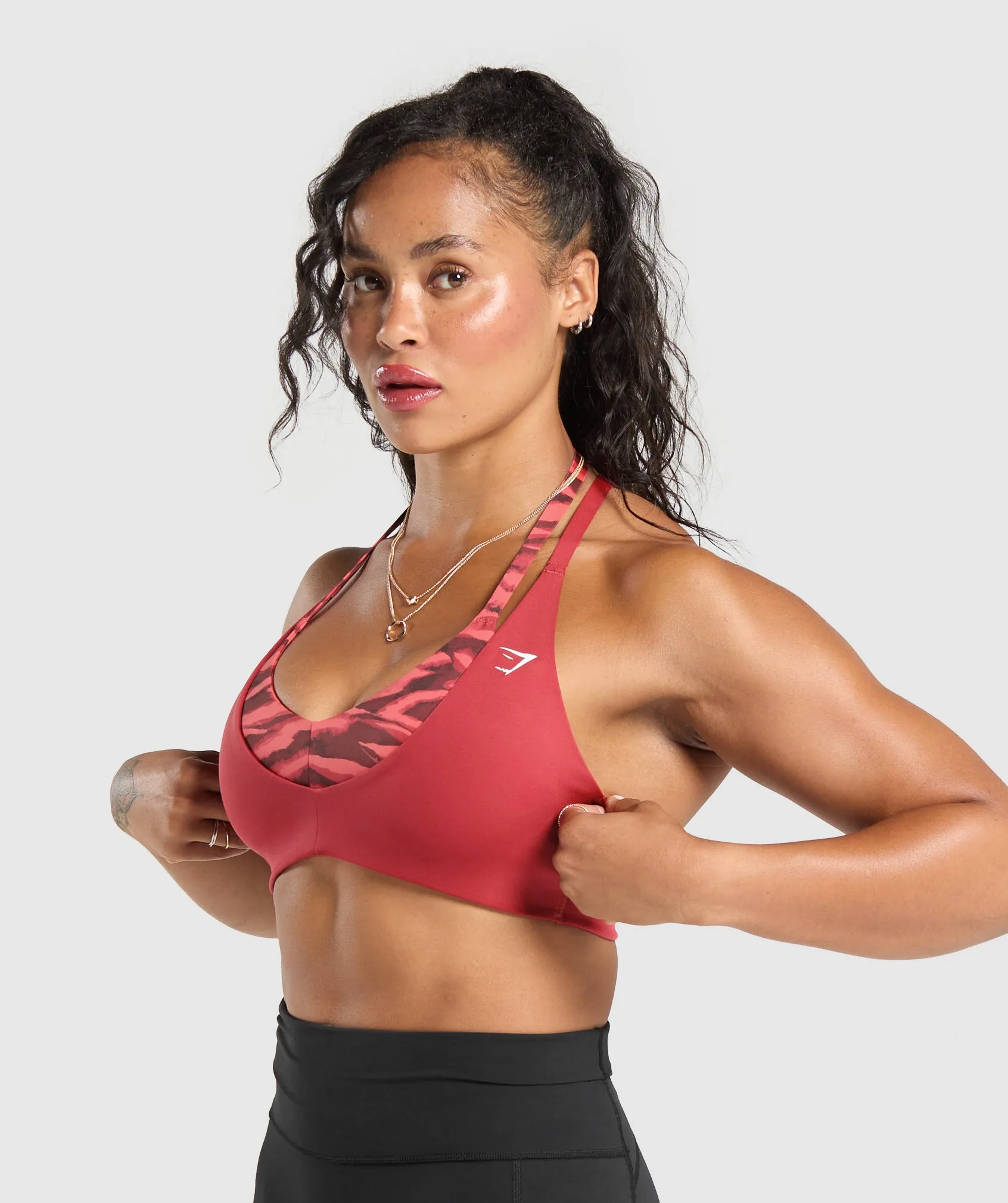 Gymshark Power x T Back Sports Bra - Varsity Pink