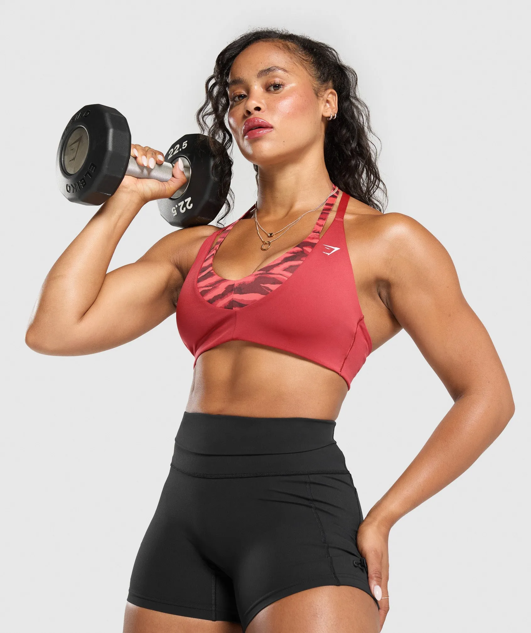 Gymshark Power x T Back Sports Bra - Varsity Pink