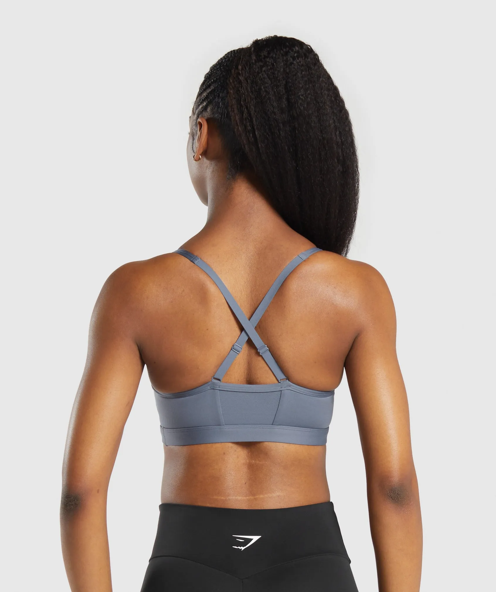 Gymshark Ruched Sports Bra - Iron Blue