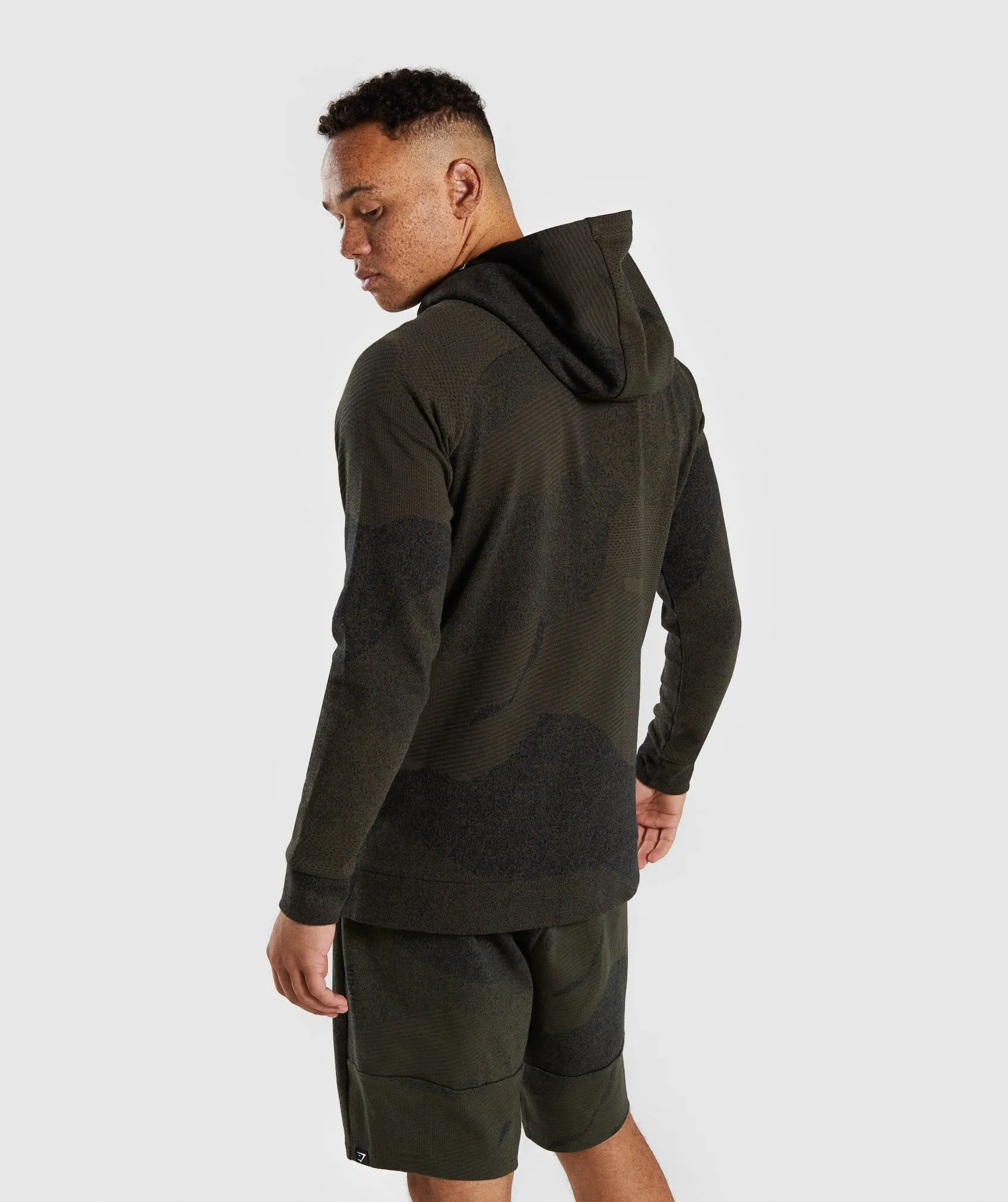 Gymshark Ultra Jacquard Pullover - Woodland Green