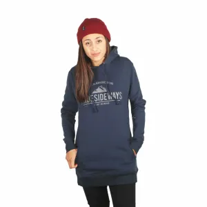 I Ride Sideways Earth DWR Shred Fit Hoodie Womens Navy