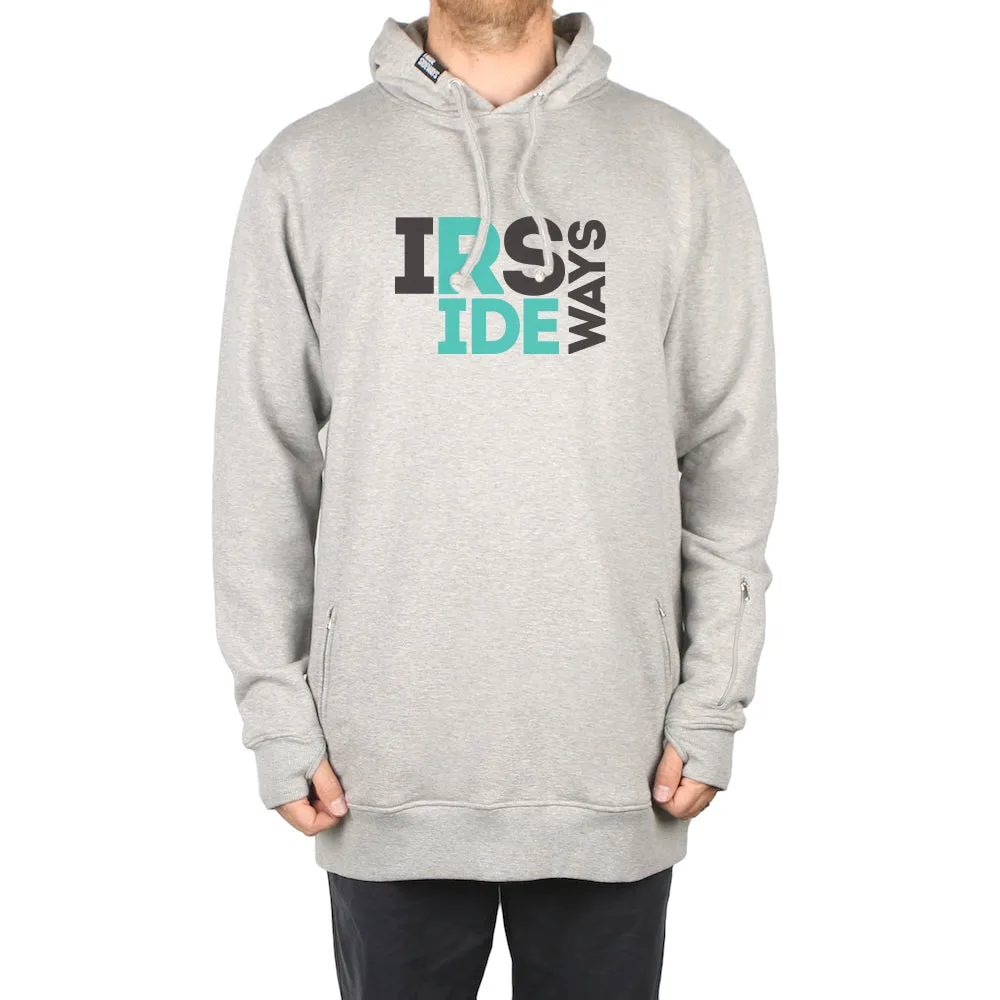 I Ride Sideways Tricks DWR Shred Fit Hoodie Mens Grey Marle