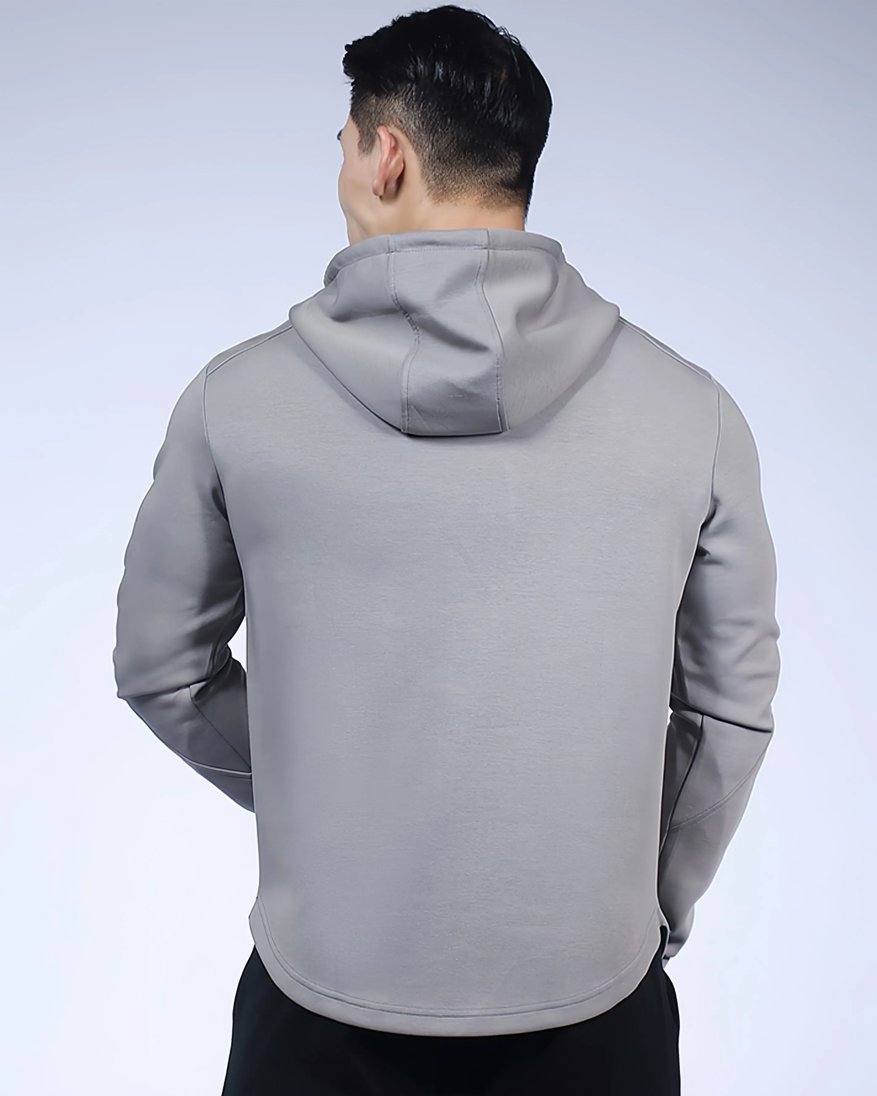 Kore Curve hem Hoodie Muscle fit Workout Heat Gear