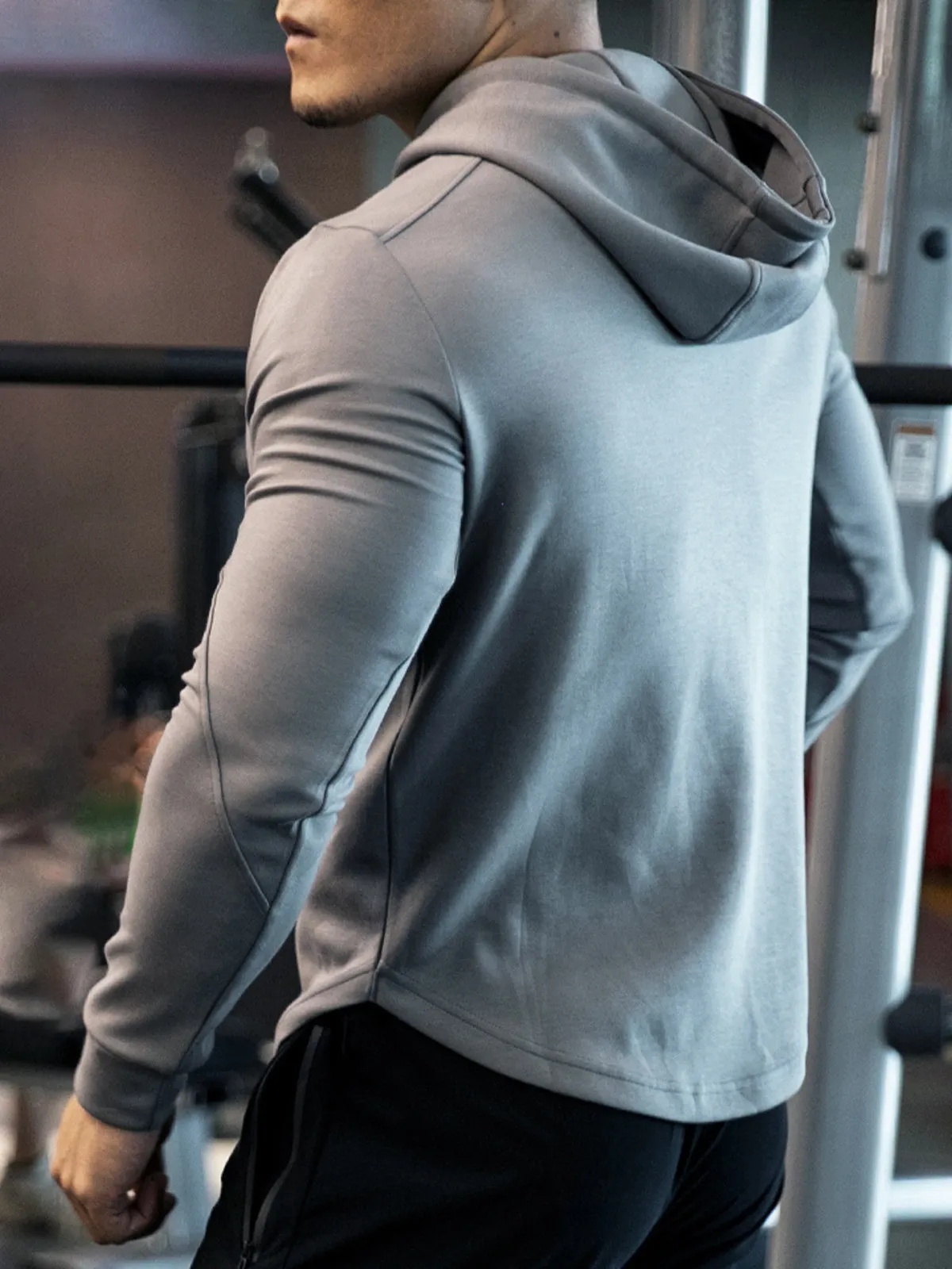 Kore Curve hem Hoodie Muscle fit Workout Heat Gear