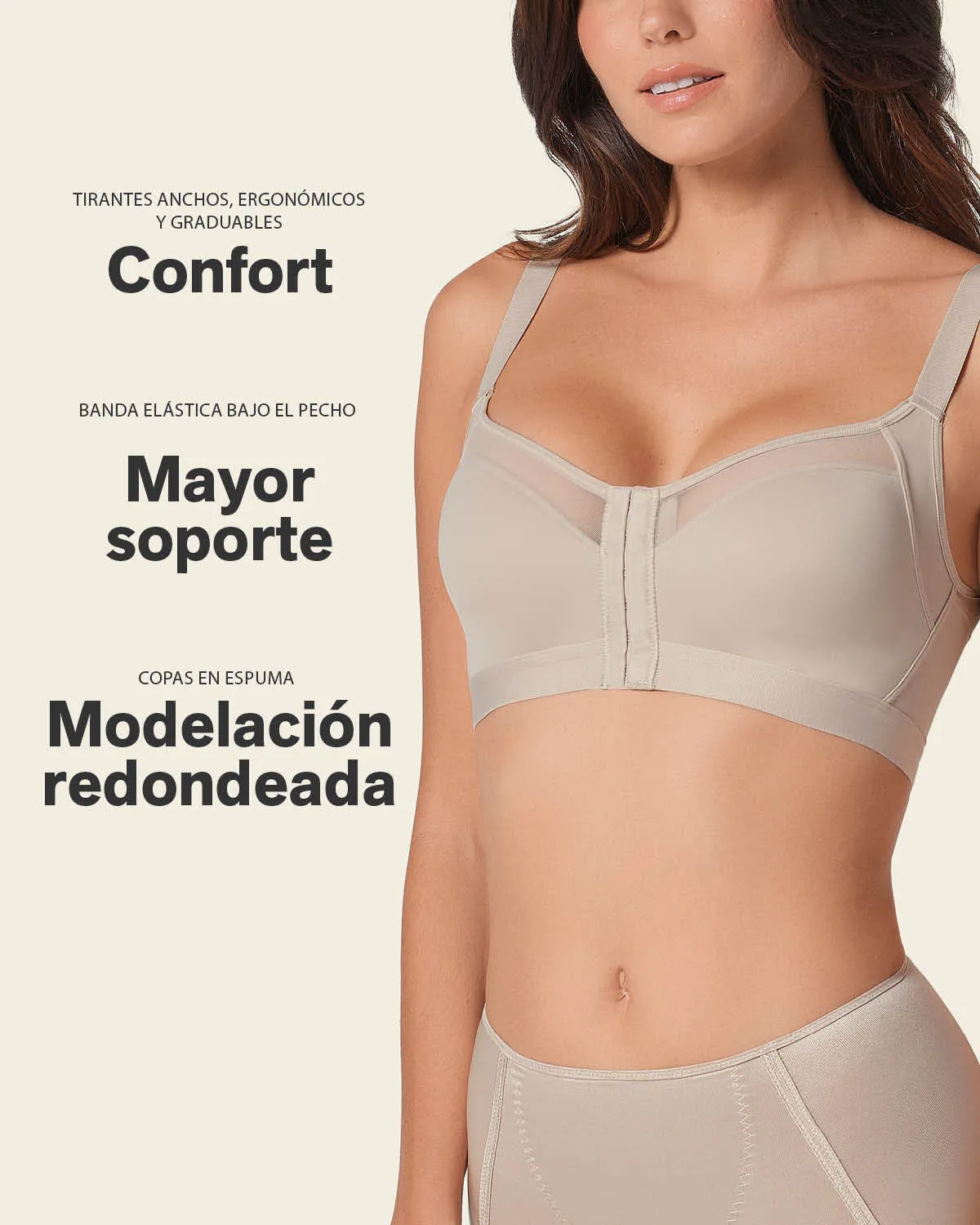 Lightly Lined Wireless Posture Corrector Bra