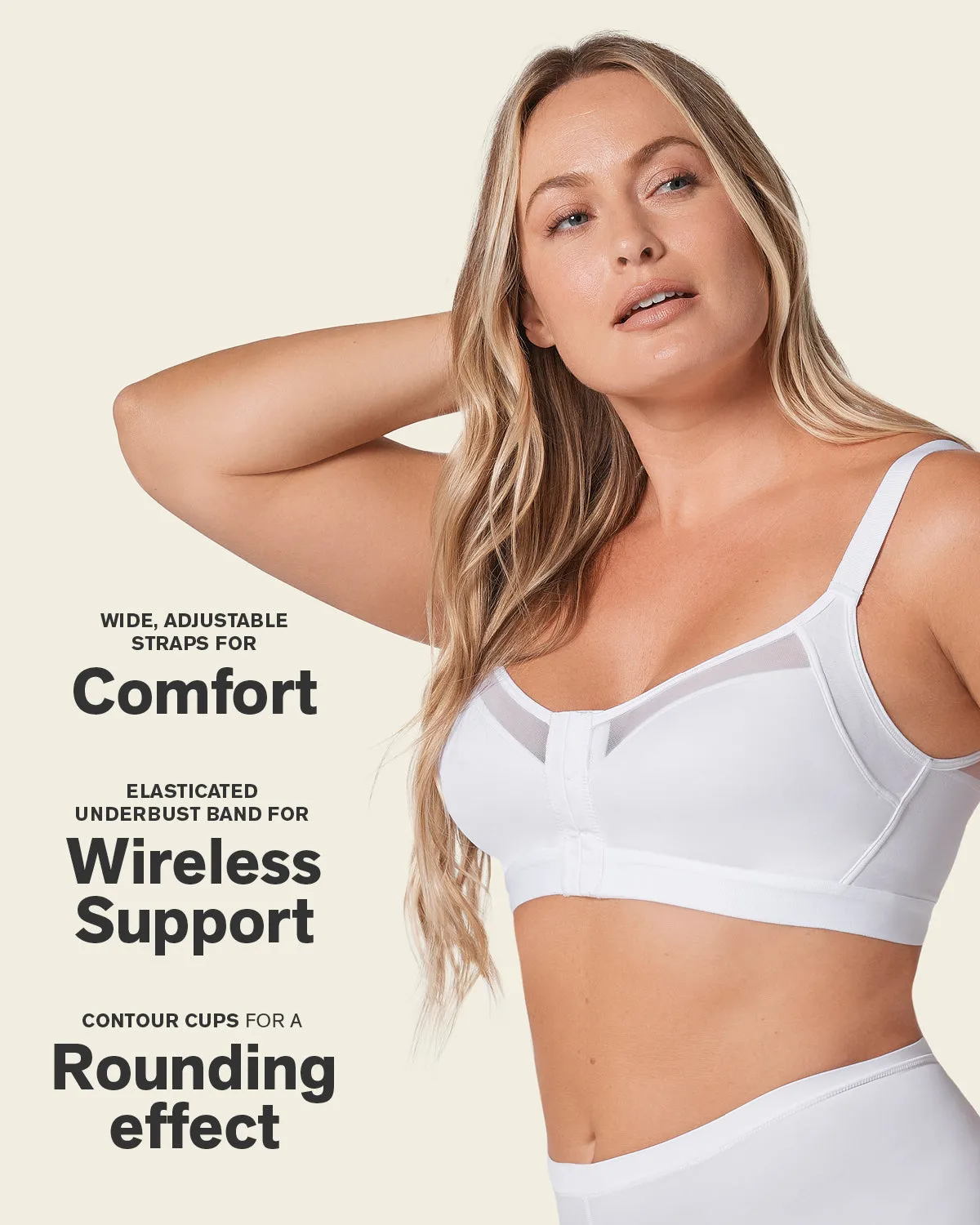 Lightly Lined Wireless Posture Corrector Bra