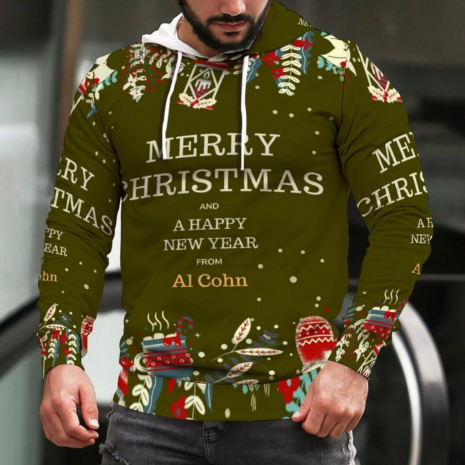 Men's clothes 2023 Christmas hoodies Santa Casual