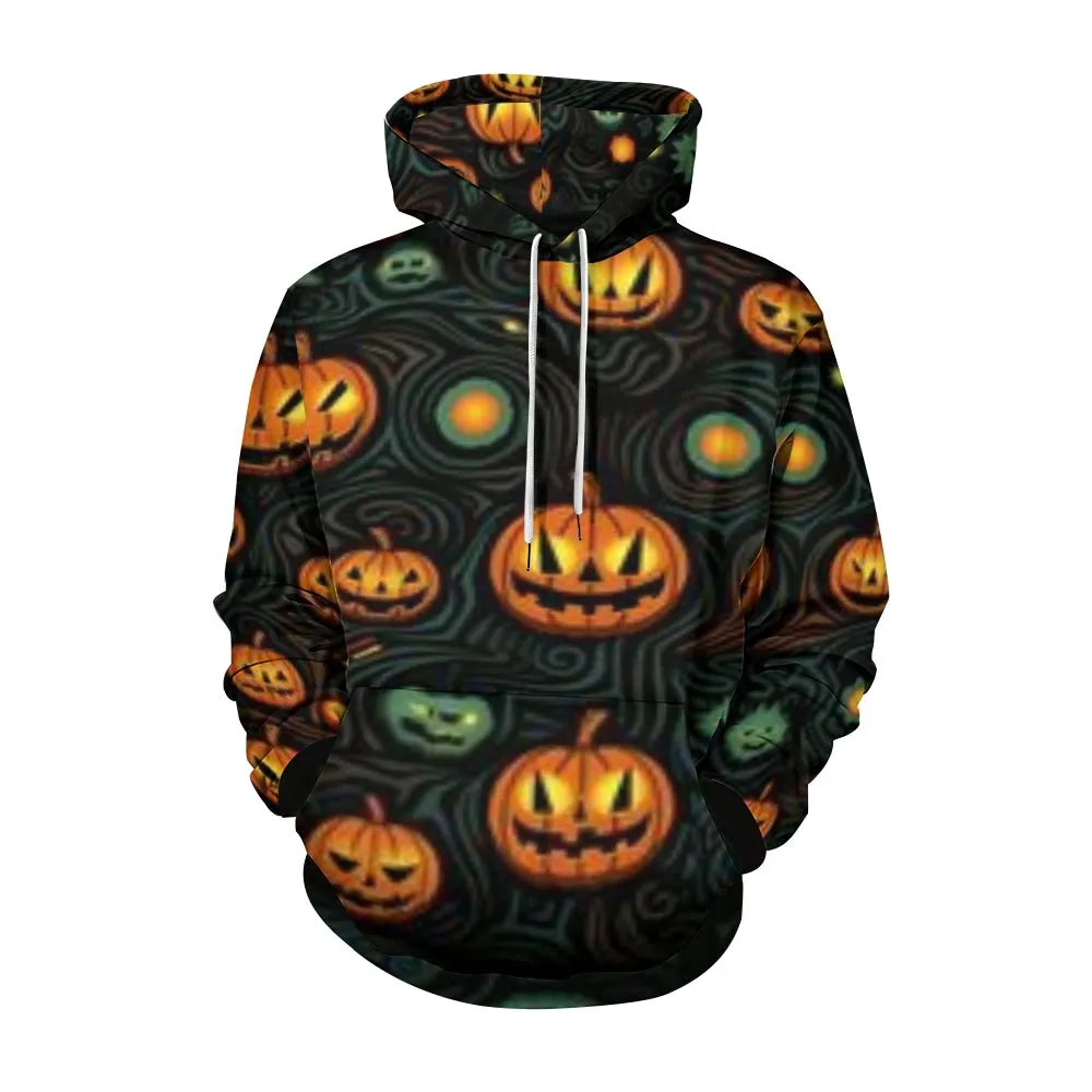 Mens Cute Halloween Pumpkin 3D Print Hoodies