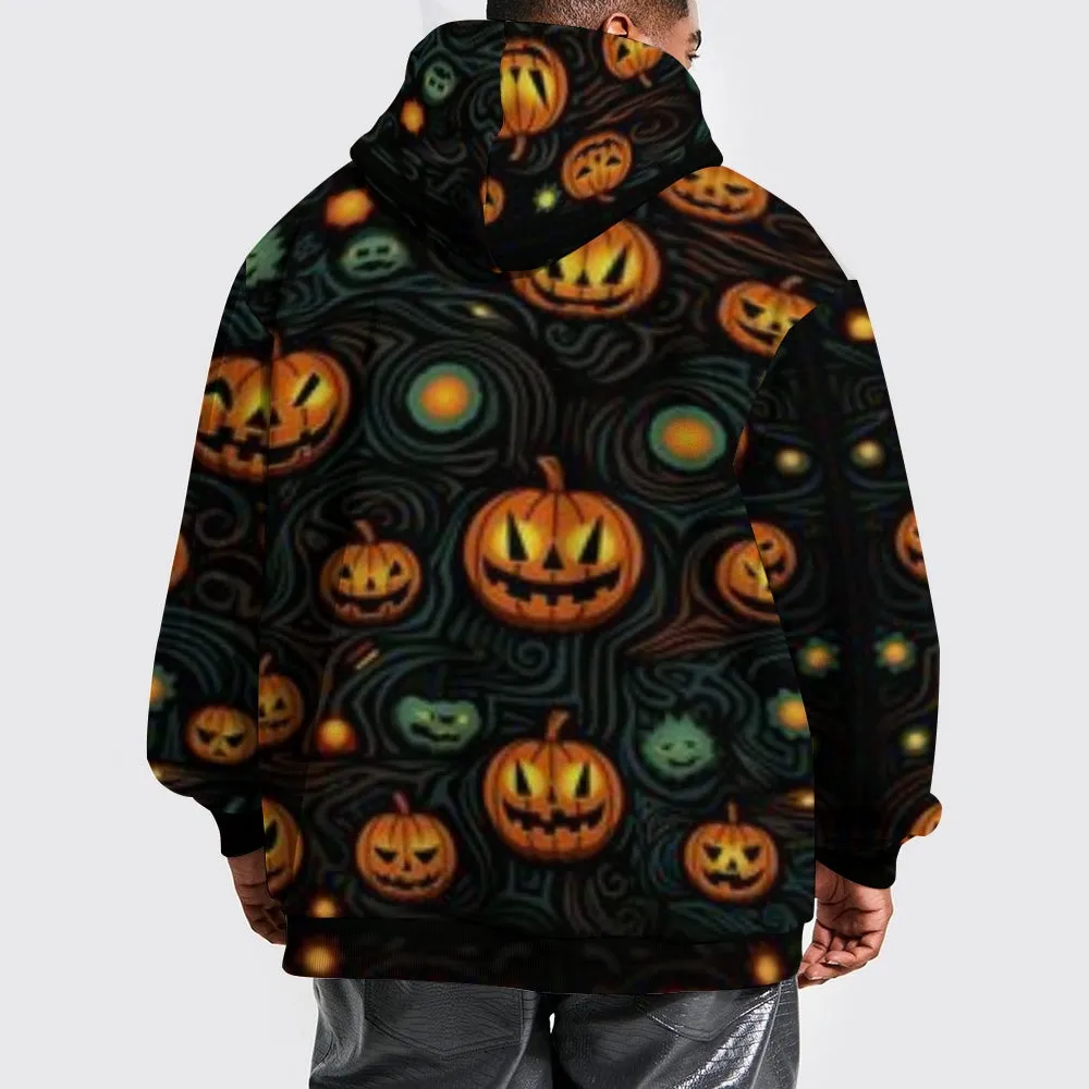 Mens Cute Halloween Pumpkin 3D Print Hoodies