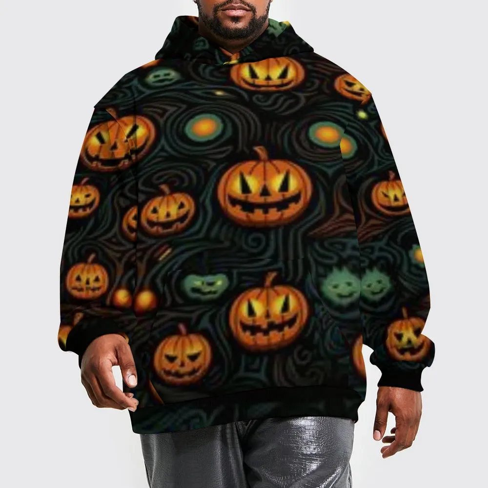 Mens Cute Halloween Pumpkin 3D Print Hoodies