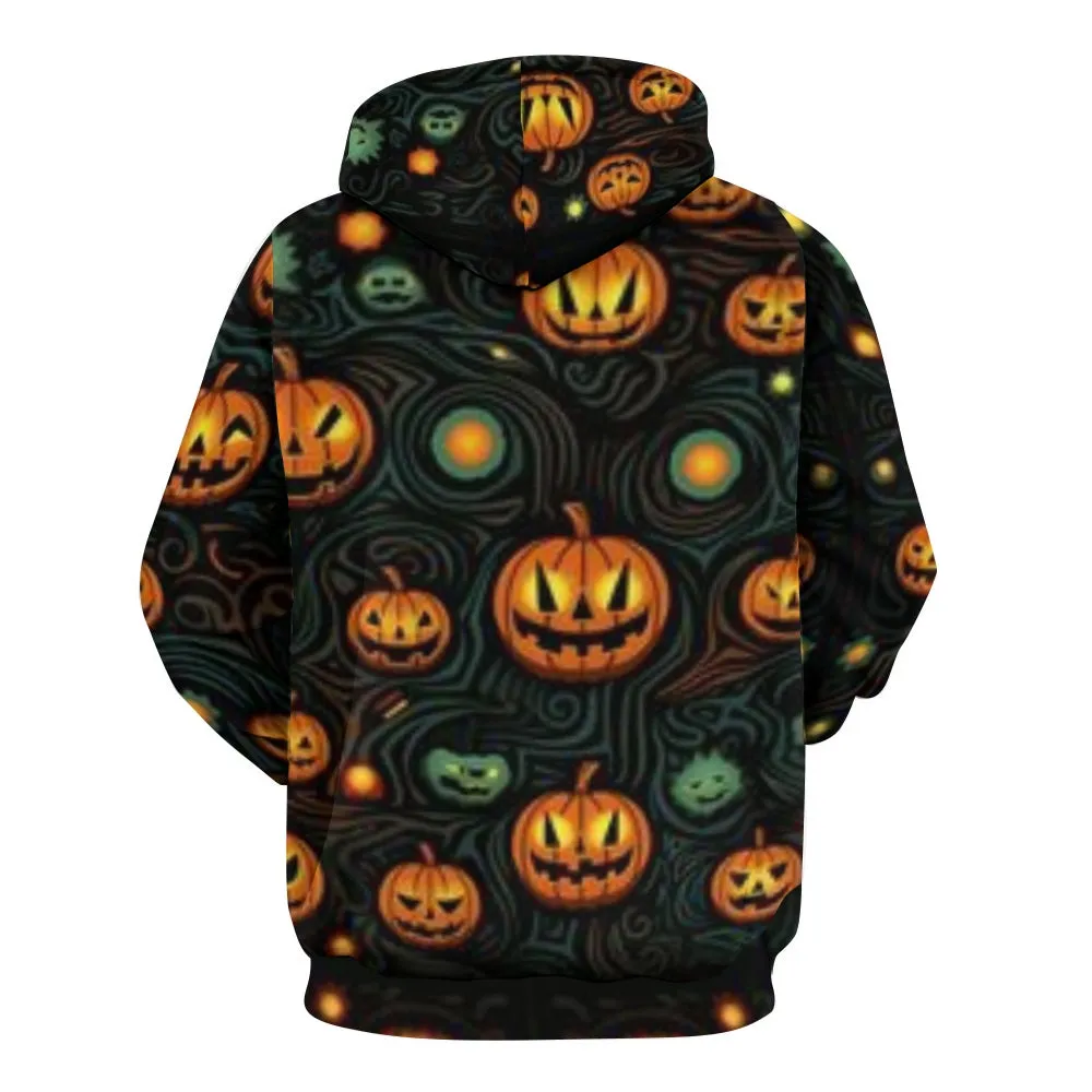 Mens Cute Halloween Pumpkin 3D Print Hoodies