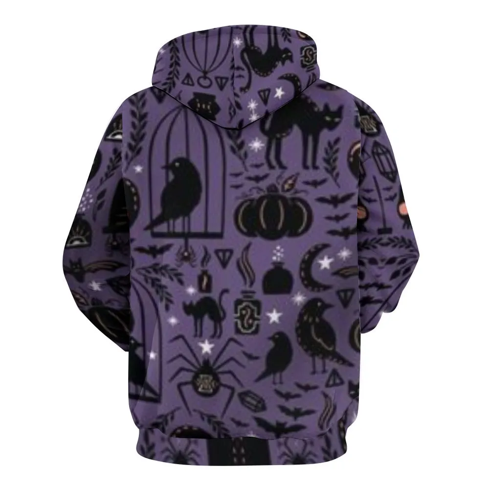 Mens Halloween Night 3D Print Hoodies