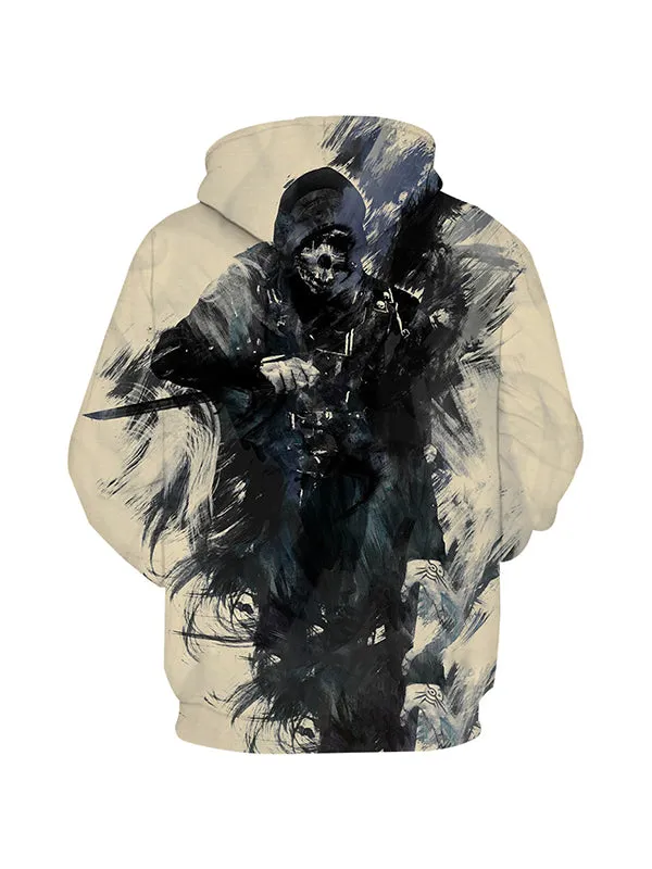 Men's Horror Skull Swords manGraphic Print Hoodies