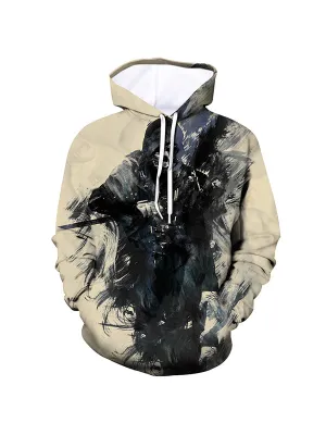 Men's Horror Skull Swords manGraphic Print Hoodies