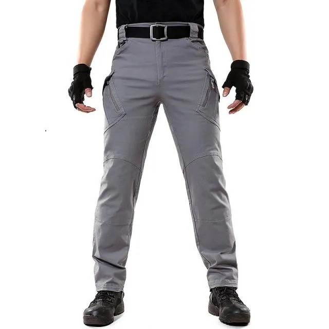 Men's Tactical Pants Multi Pocket Elastic Waist Military Trousers Male Casual Cargo Pants Men Clothing Slim Fit 5XL Sweatpants