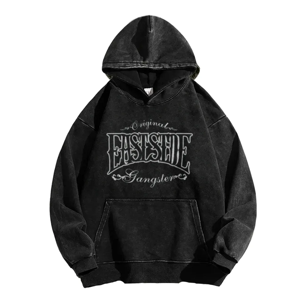 Mens Vintage Eastside Graphic Hoodies