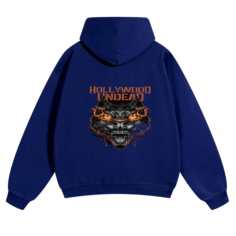 Mens Vintage Holly Wood Undead Hoodies