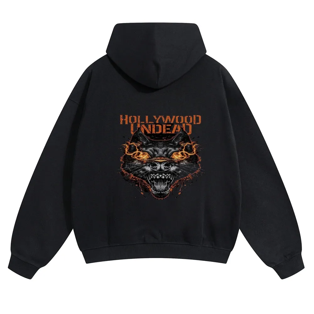 Mens Vintage Holly Wood Undead Hoodies