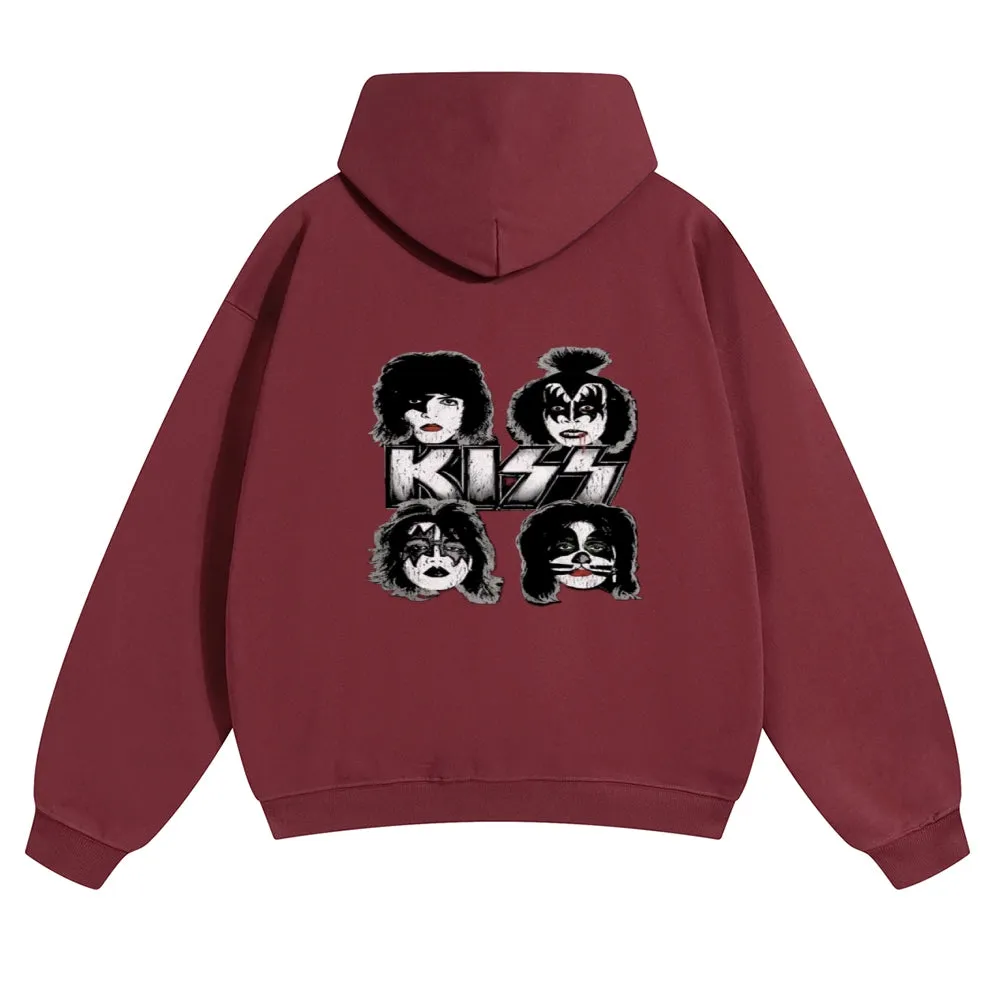 Mens Vintage The Kiss Rock Hoodies