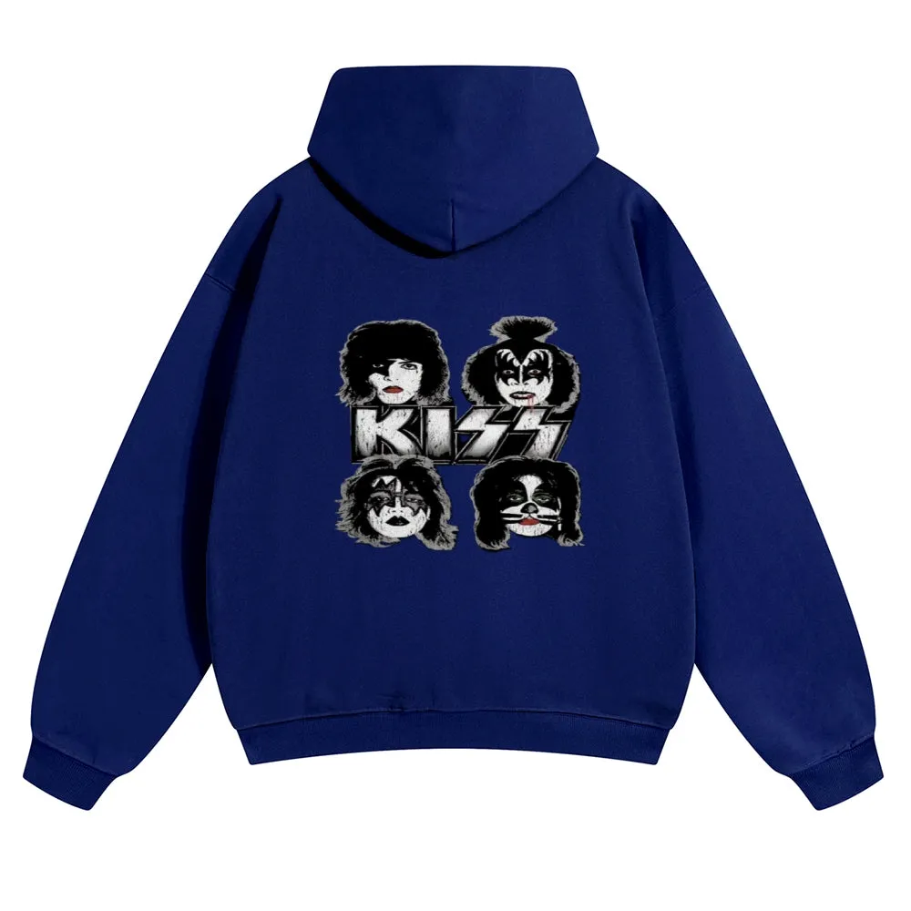 Mens Vintage The Kiss Rock Hoodies