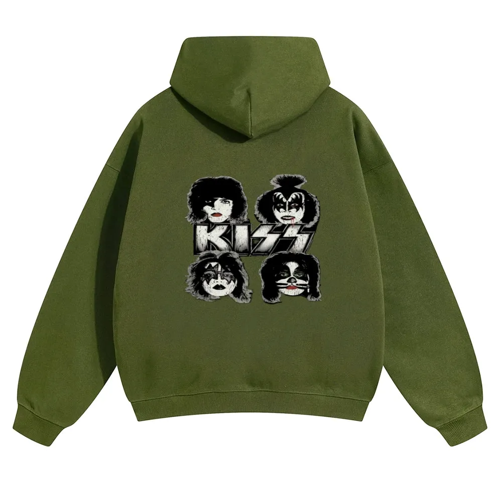 Mens Vintage The Kiss Rock Hoodies