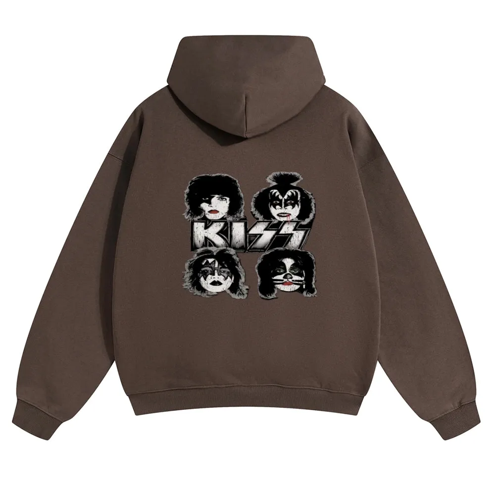 Mens Vintage The Kiss Rock Hoodies