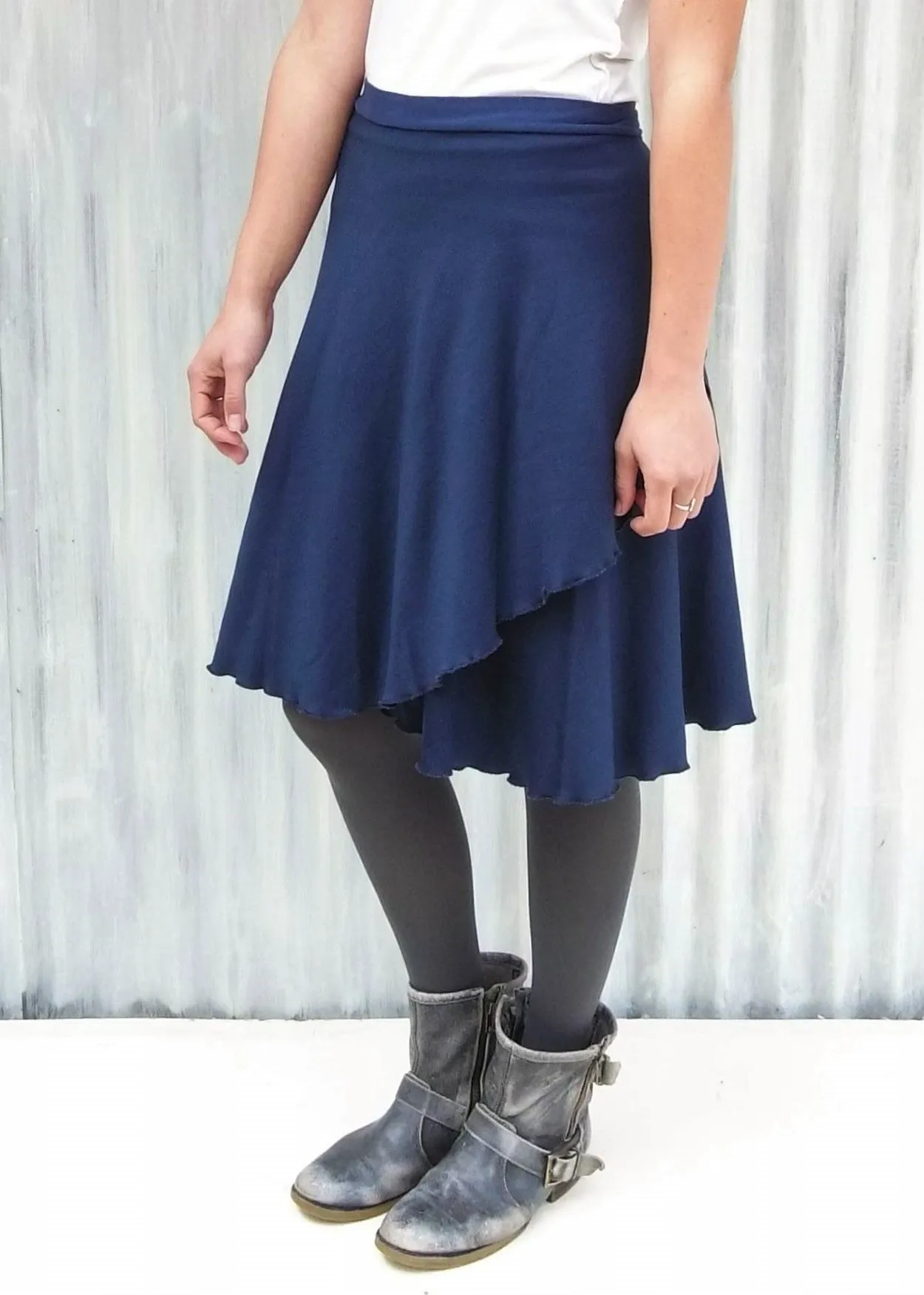 Midnight Ginger Wrap Skirt