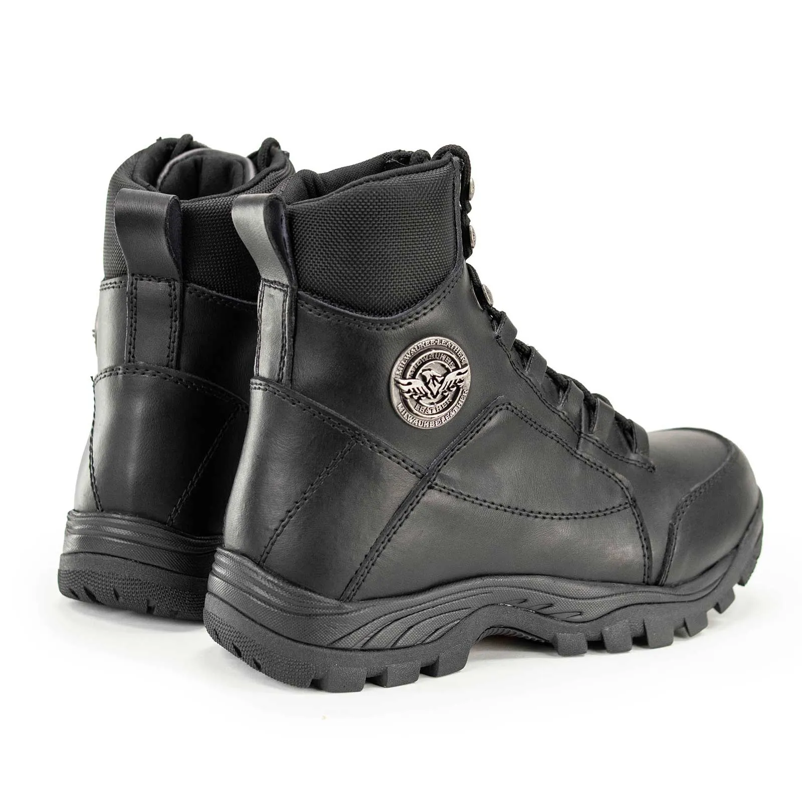 Milwaukee Leather MBM9081 Men’s Black Leather Swat Style-Tactical